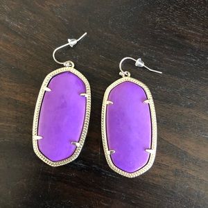 Purple Kendra Scott Danielle Earrings